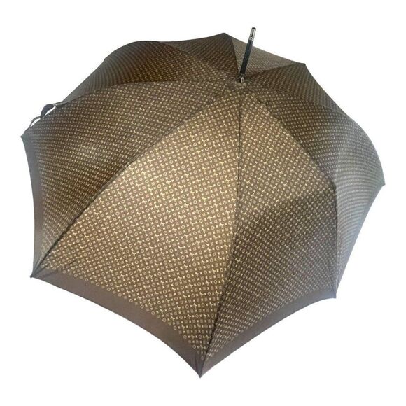 Authentic Louis Vuitton Monogram Logo LV Parasol Umbrella, Wood Handle READ - Picture 6 of 14